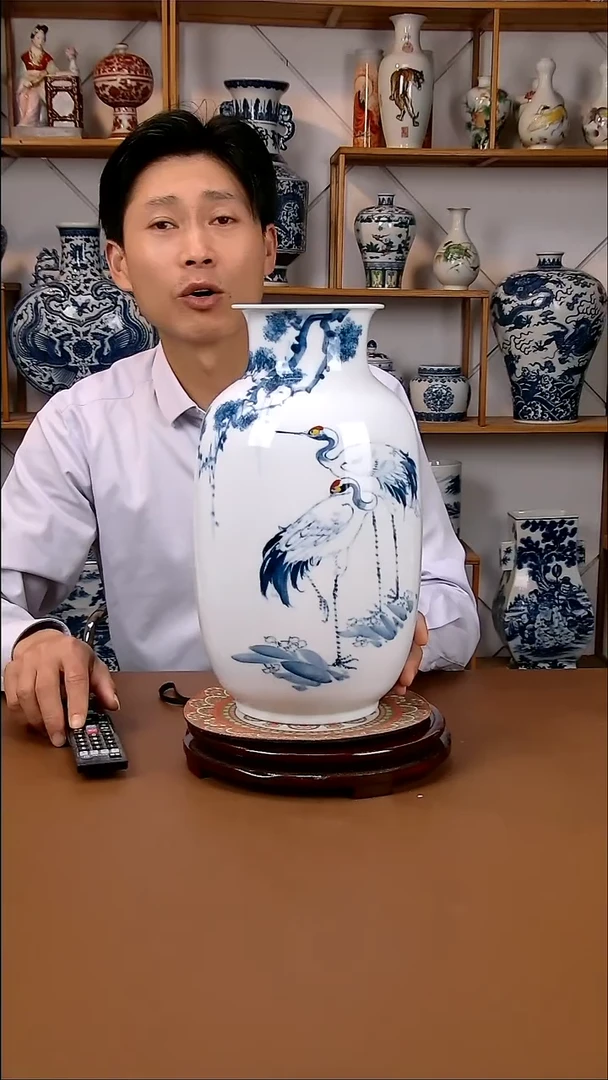 瓶景德镇手工手绘陶瓷摆件35