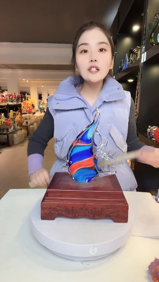 【闪购商品】茶盏琉璃摆件家居摆件