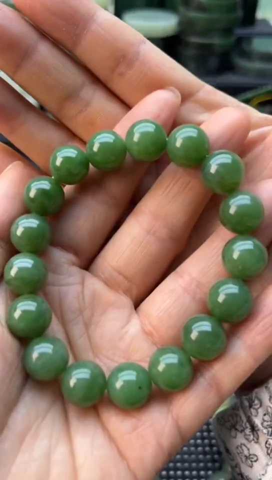未镶嵌和田玉珠宝半成品手串