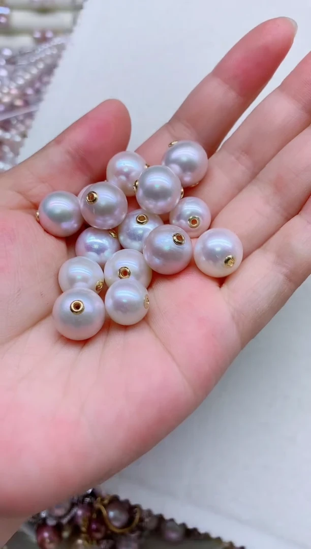 淡水珍珠银S925镶嵌吊坠(不含链)多样性发其一，非无暇