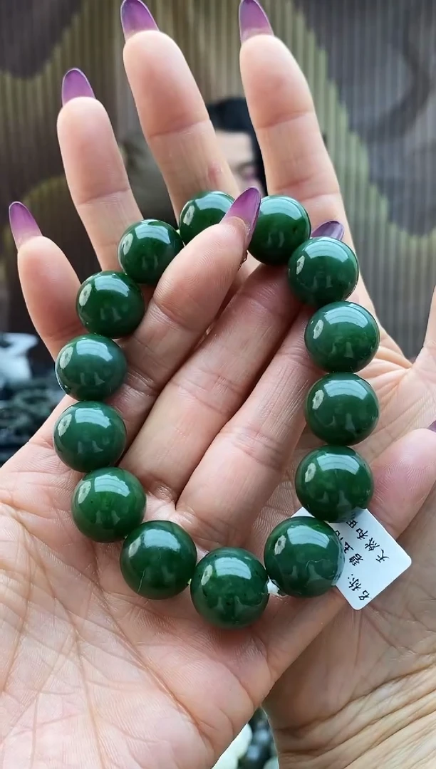 未镶嵌手串和田玉碧玉16