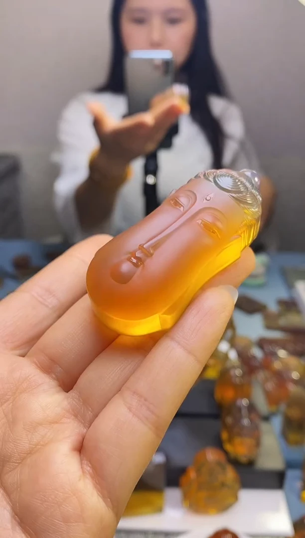 【闪购商品】琥珀颈饰未镶嵌SN6-73（有福气·佛脸）