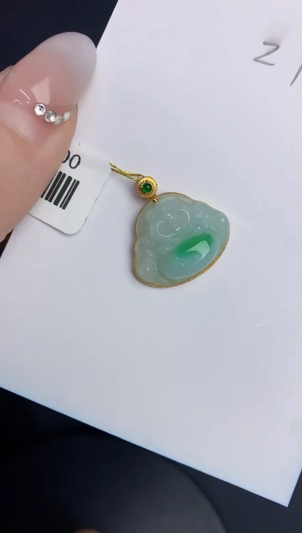 【闪购商品】翡翠颈饰18K金镶嵌0000000000