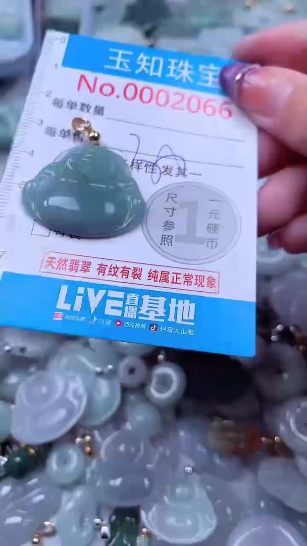 翡翠未镶嵌吊坠(不含链)2066