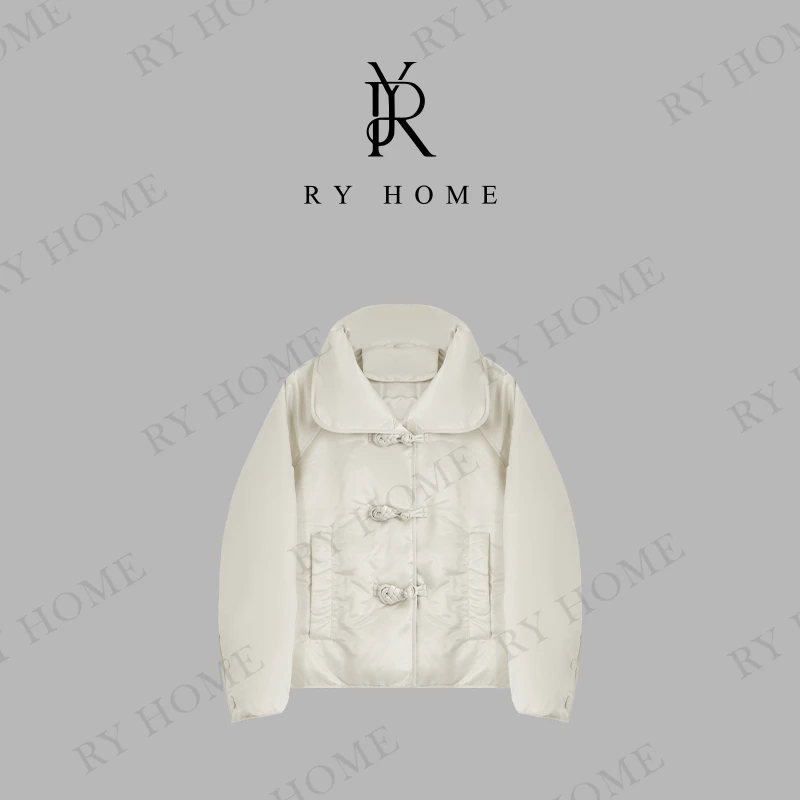 【容雨RYHOME】90白鸭绒~新中式短款羽绒服244YF1299