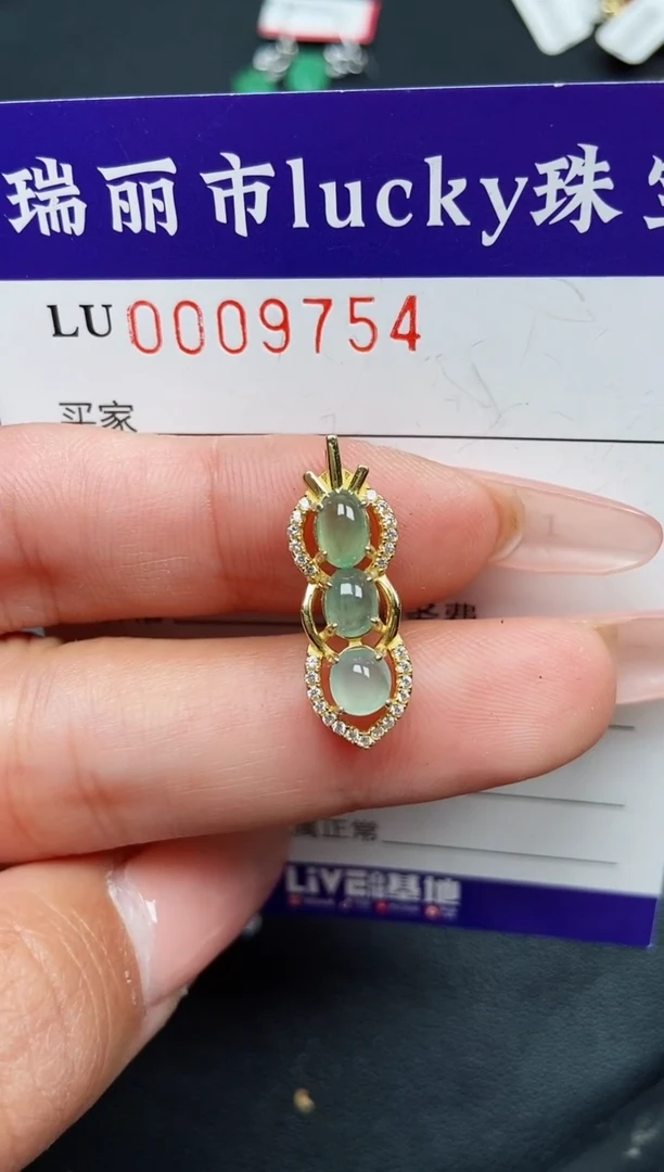 【闪购商品】翡翠颈饰银S925镶嵌9754