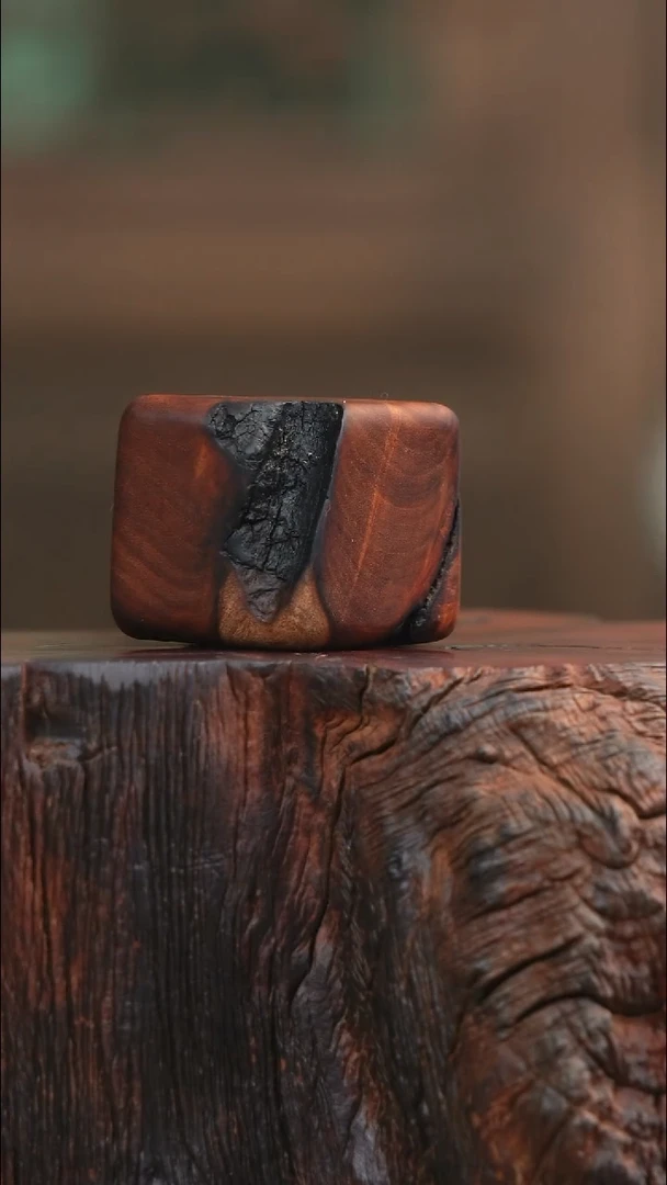 天然雷击枣木小方块6