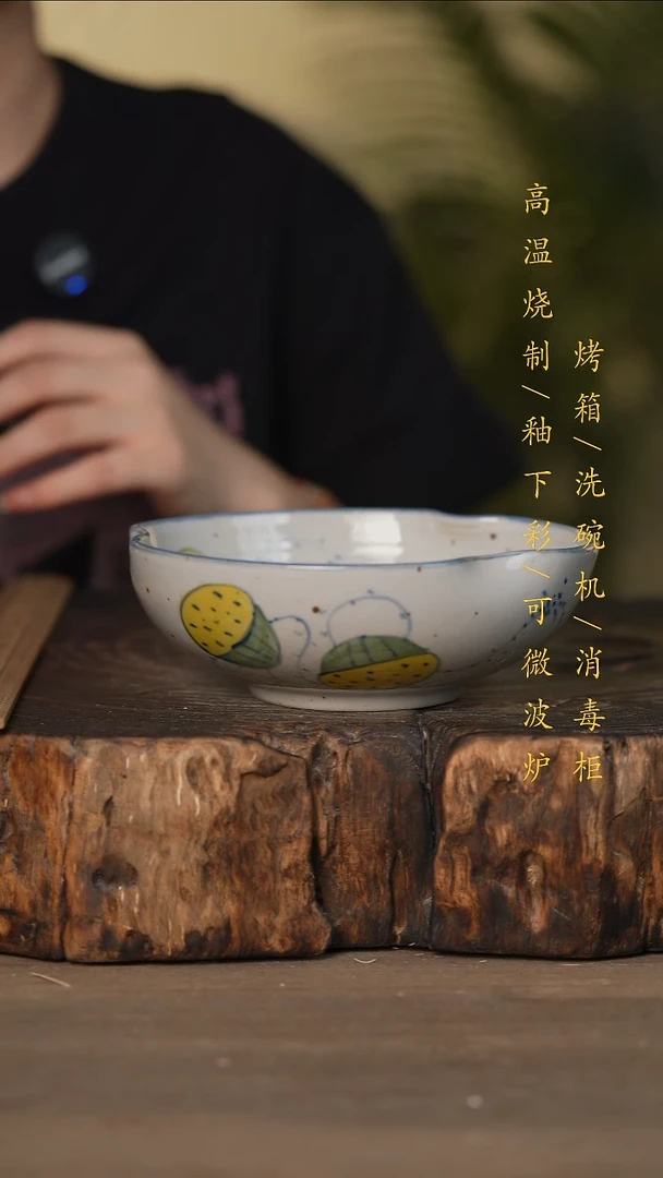 瓷片景德镇高温釉下彩可微波烤箱洗碗机