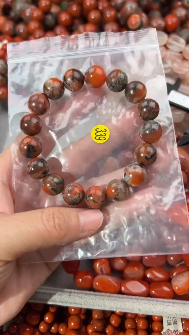 南红玛瑙手串未镶嵌12+