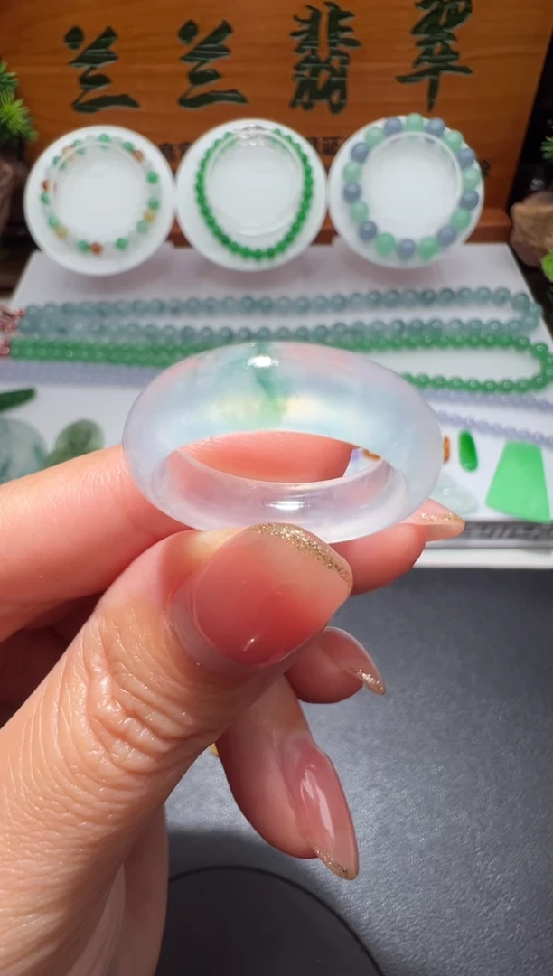 【闪购商品】定制翡翠未镶嵌14#-15#翡翠戒圈
