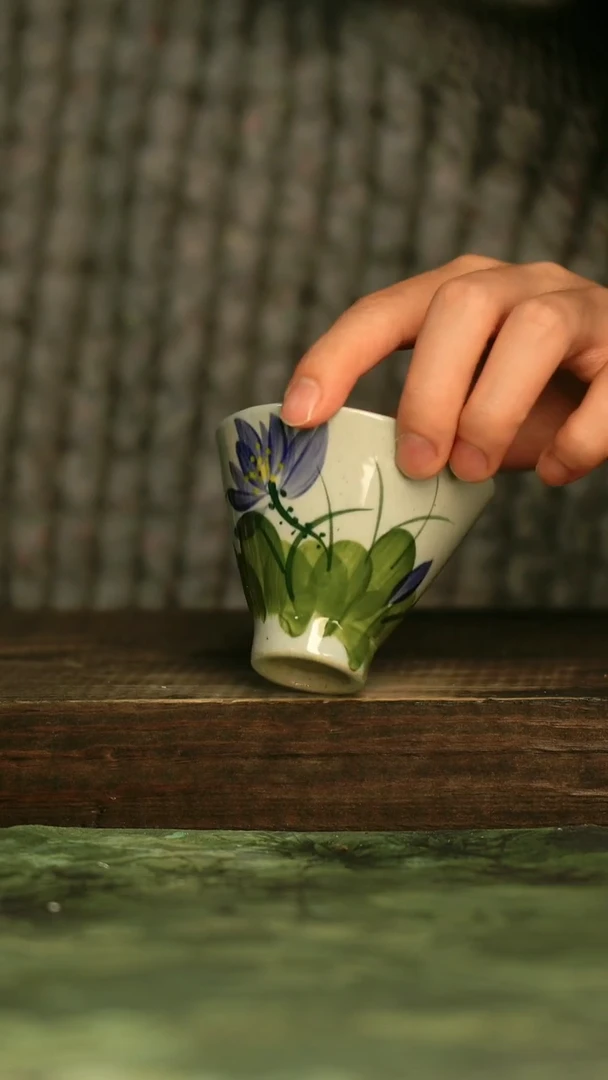 瓷器青诗集手工手绘瓷器