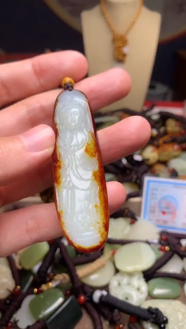 颈饰未镶嵌和田玉新疆料青海料清水和田玉吊坠