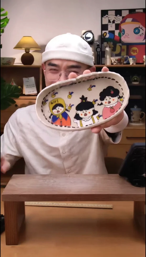 摆件景德镇可爱设计师款陶瓷