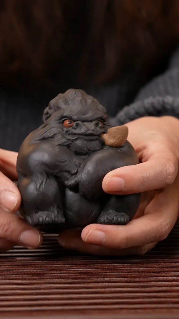 【闪购商品】紫砂茶宠紫砂 黑猩猩