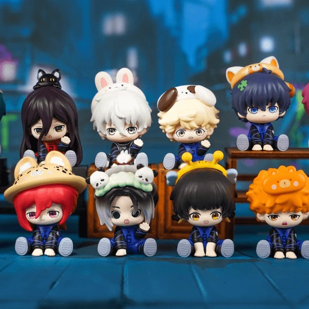 正版麦乐微美蓝色禁区弹潮玩手办盲盒周边桌面摆件