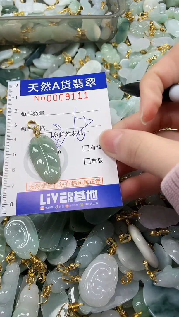 颈饰未镶嵌翡翠纯天然a货翡翠