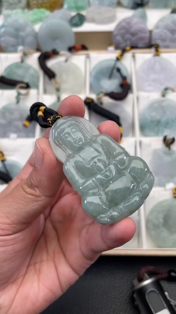 颈饰未镶嵌翡翠天然缅甸翡翠A货333
