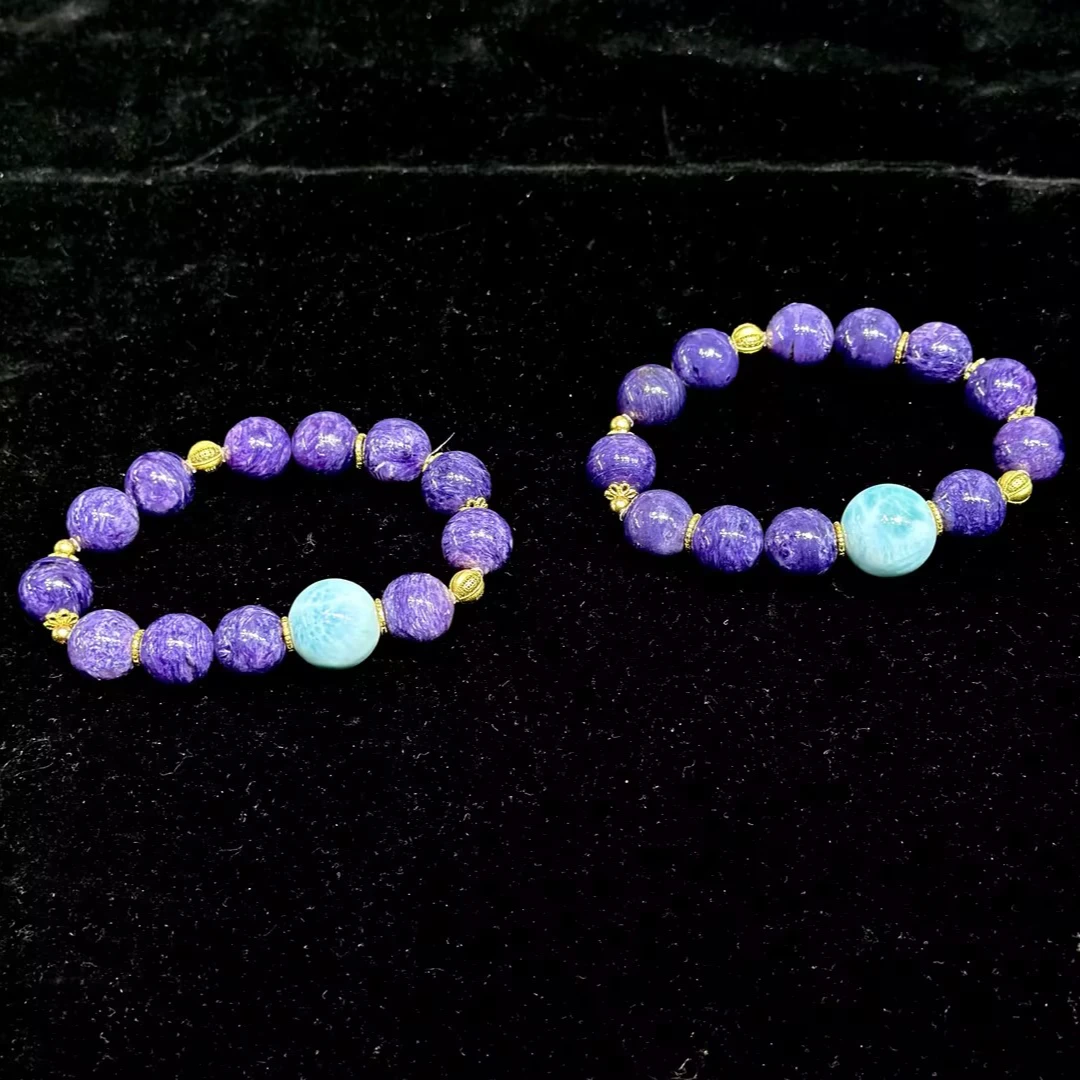 【GXS】紫龙晶DIY手串-约16*13mm（多样性发其一）