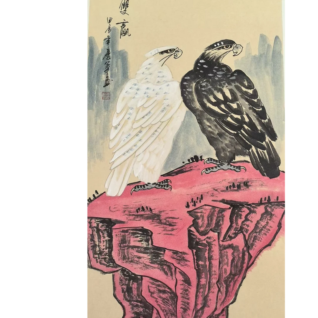橱窗展示/文峰美术/孙庆华/宣纸国画/带证书