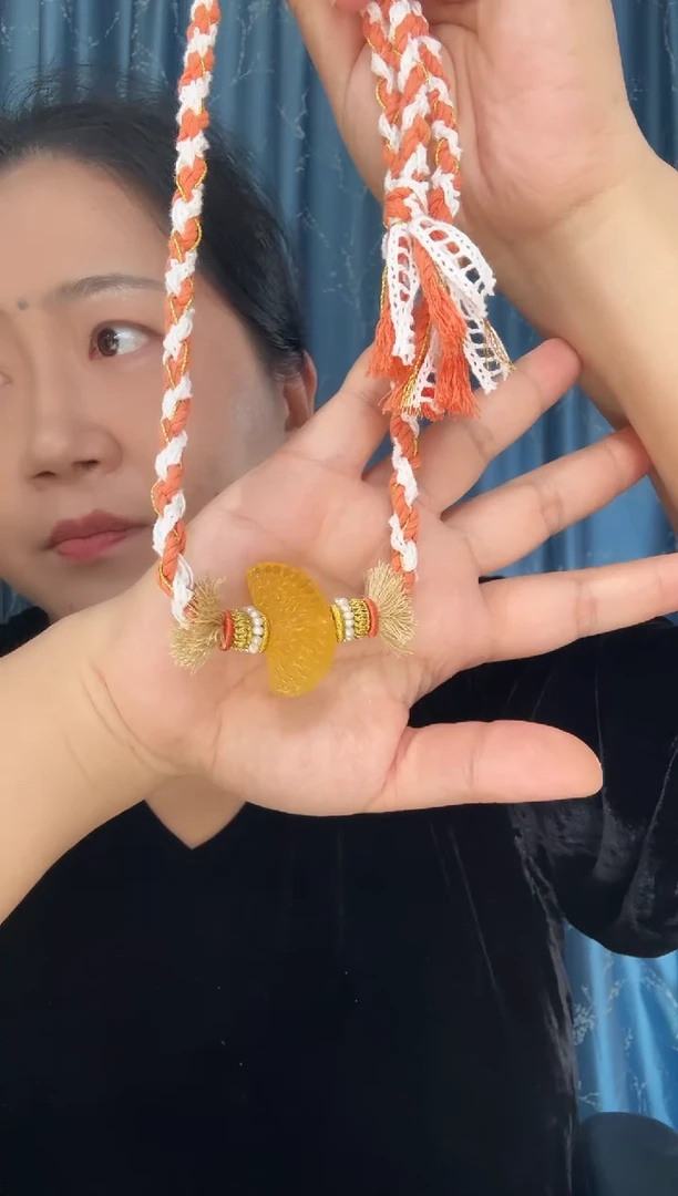 琥珀项链未镶嵌琥珀橘子项链