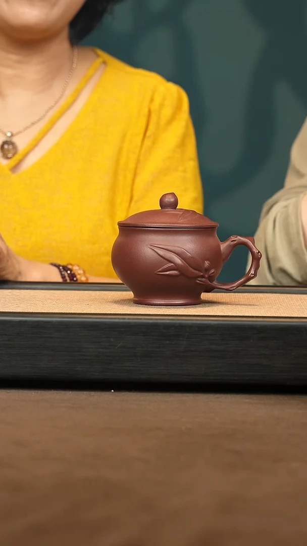茶壶紫砂【寿桃盖杯】200c ZLM