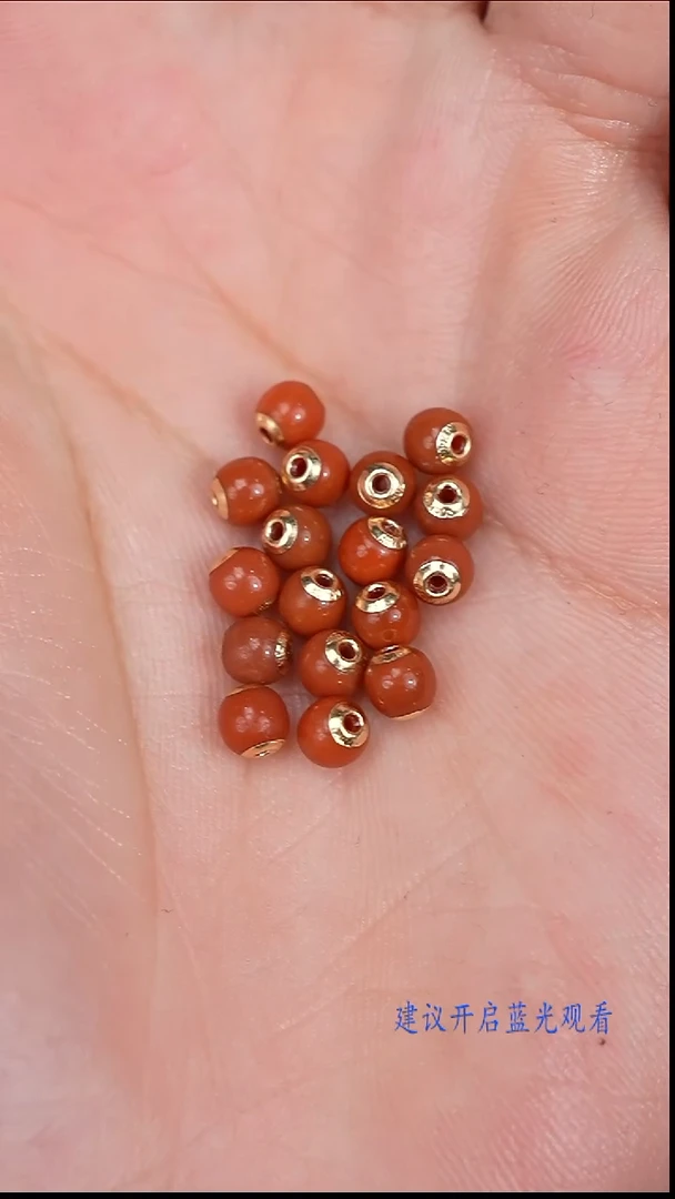 18K金镶嵌配饰南红玛瑙南红配饰（多样性发其一）