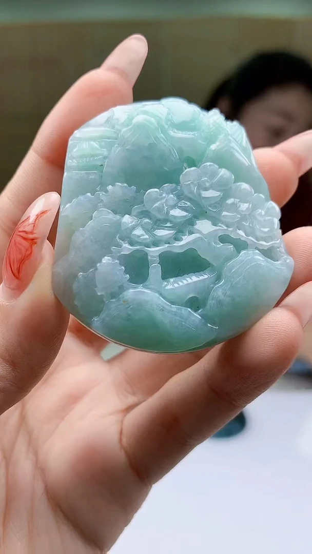 【闪购商品】定制翡翠未镶嵌4902ty-毛货挂件53