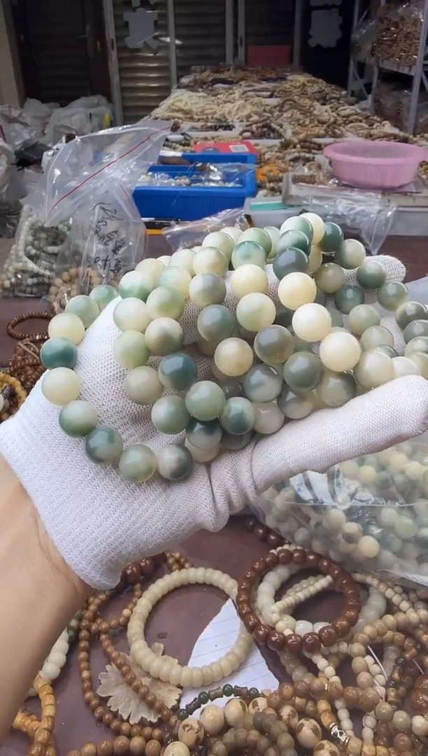 菩提根/象牙果手串菩提根飘花单圈