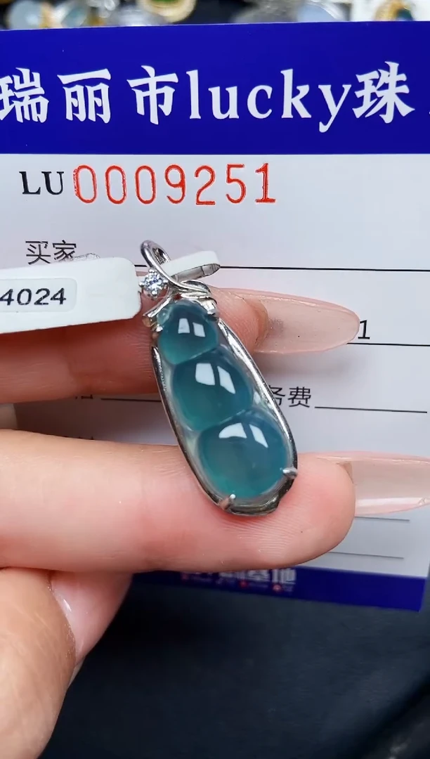 【闪购商品】翡翠颈饰银S925镶嵌9251