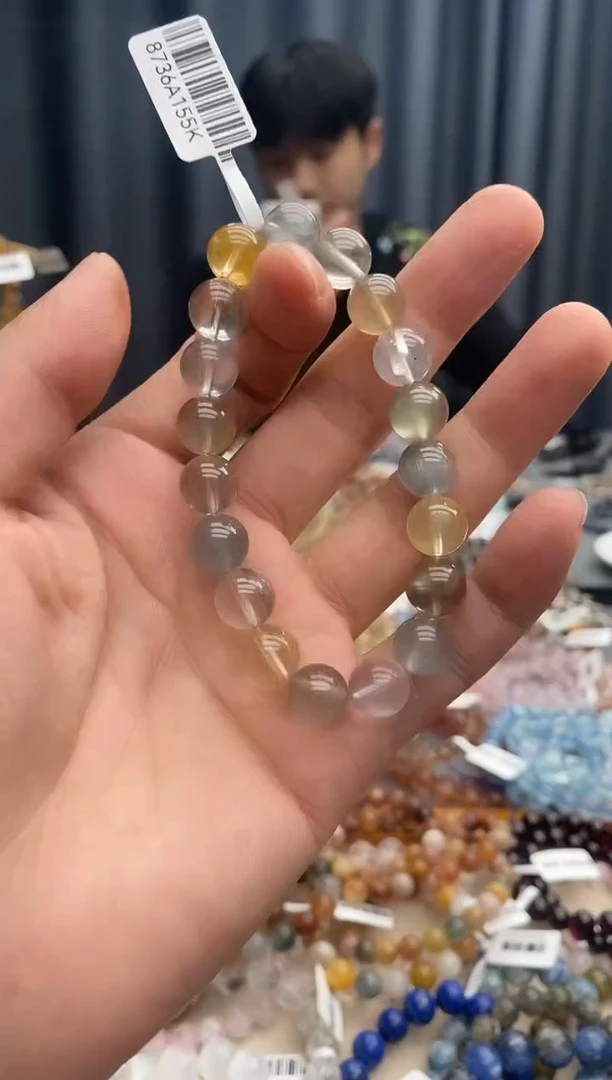 水晶手链未镶嵌桃***了兔毛