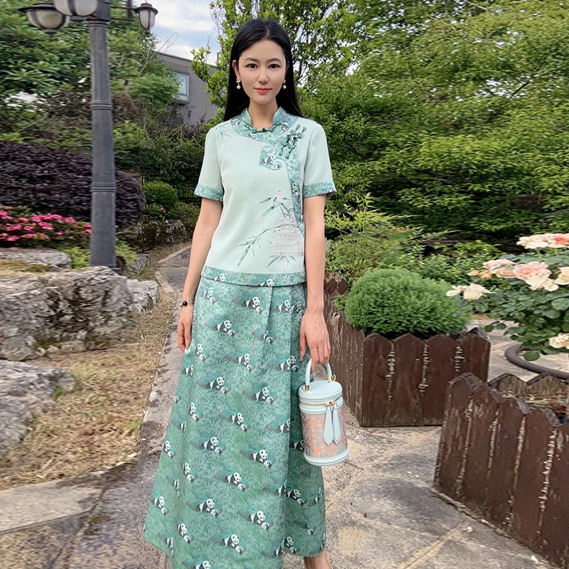 【大师系列-张和才蜀锦】碧竹澜山套装HBSS050282+HBSS050283