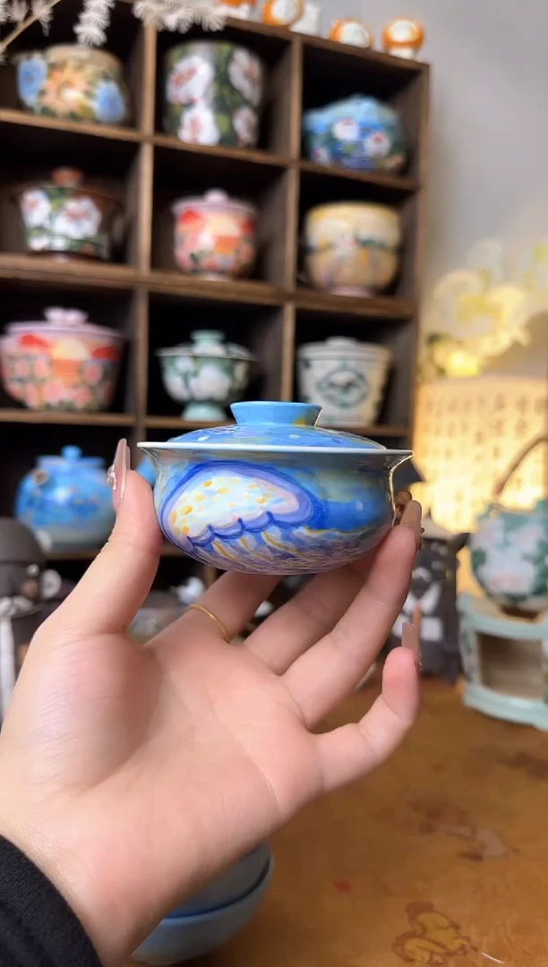 【闪购商品】石一水母盖碗哈哈哈