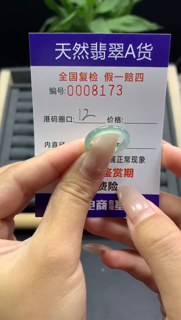 未镶嵌戒指翡翠天然  8173
