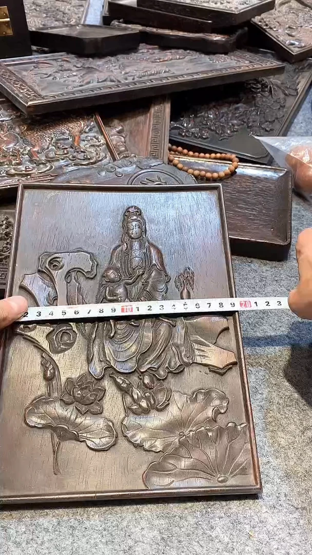 木紫檀木雕一物一拍