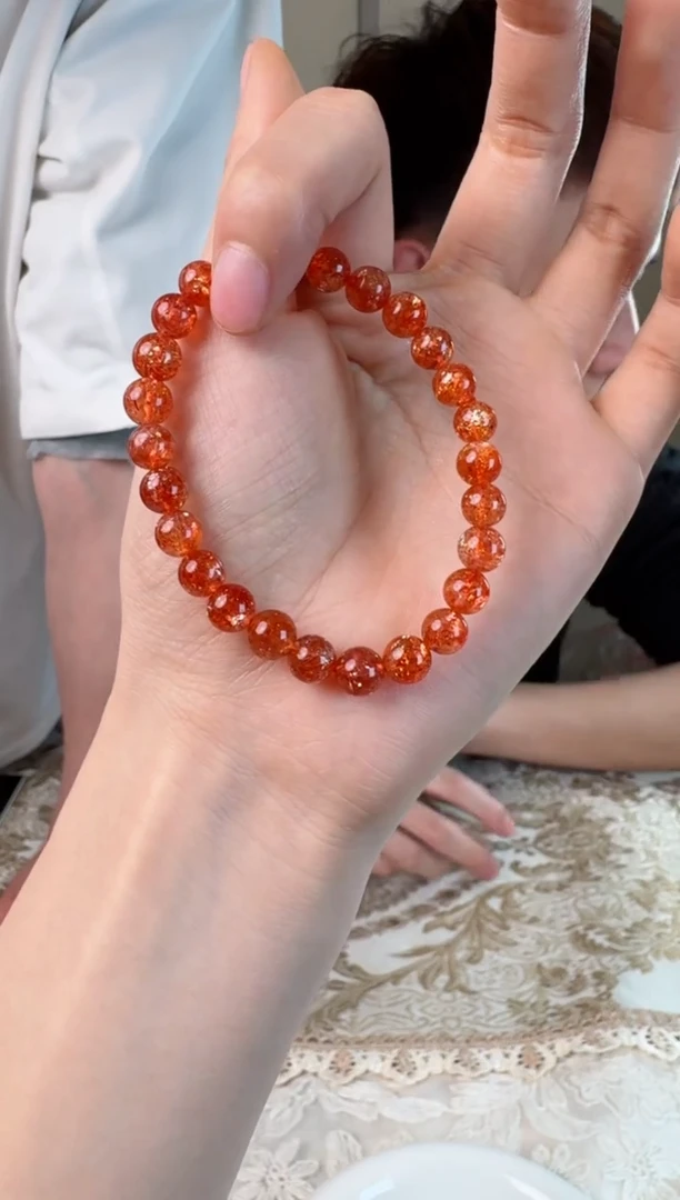【闪购商品】日光石手串未镶嵌天然太阳石手串 多样性发其一 SG3