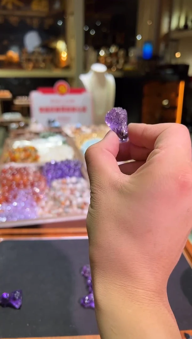 吊坠(不含链)未镶嵌水晶紫水白菜吊坠·小
