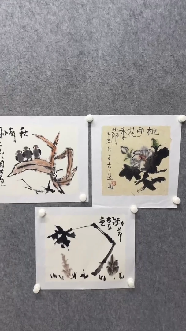 国画孙*写意画花鸟画手绘