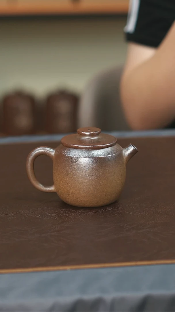 罐存茶山云水山涧建水紫陶微瑕柴烧壶 云玉 003