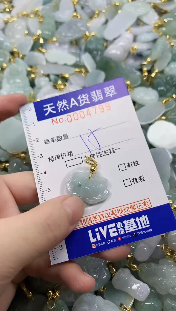 颈饰未镶嵌翡翠天然A货翡翠