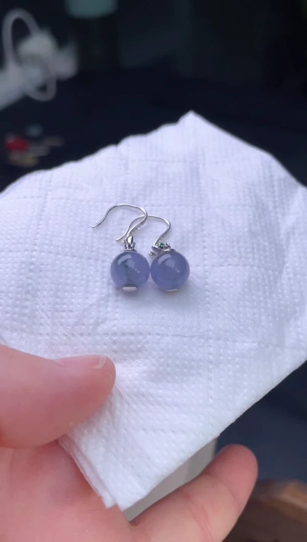 18K金镶嵌翡翠耳饰11