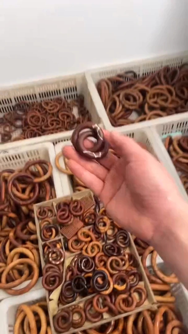 【闪购商品】木枣木玉华镶银六七星小乾坤圈一物一拍