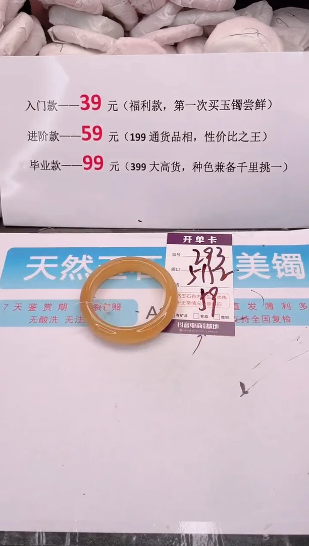 未镶嵌手镯石英质玉编码 A293