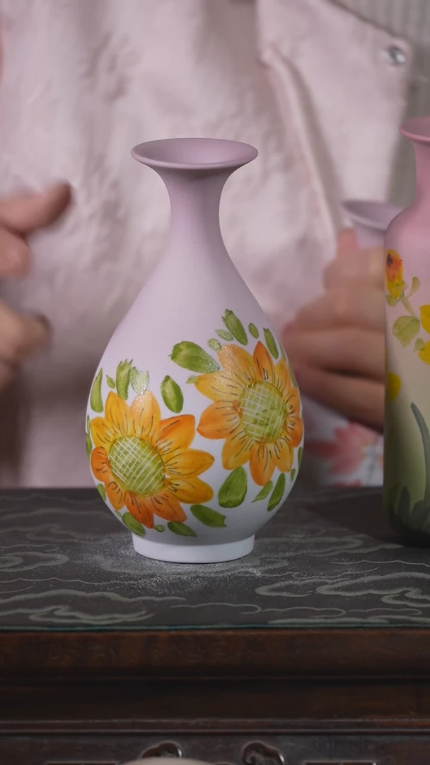 【闪购商品】摆件景德镇纯手工花瓶陶瓷