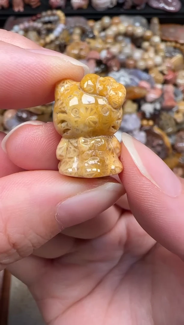 颈饰未镶嵌硅化珊瑚（珊瑚玉）489