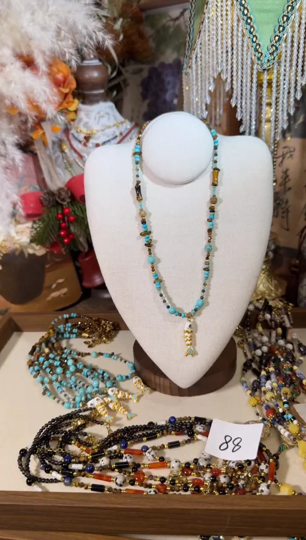 项链未镶嵌尖晶石小鱼 090