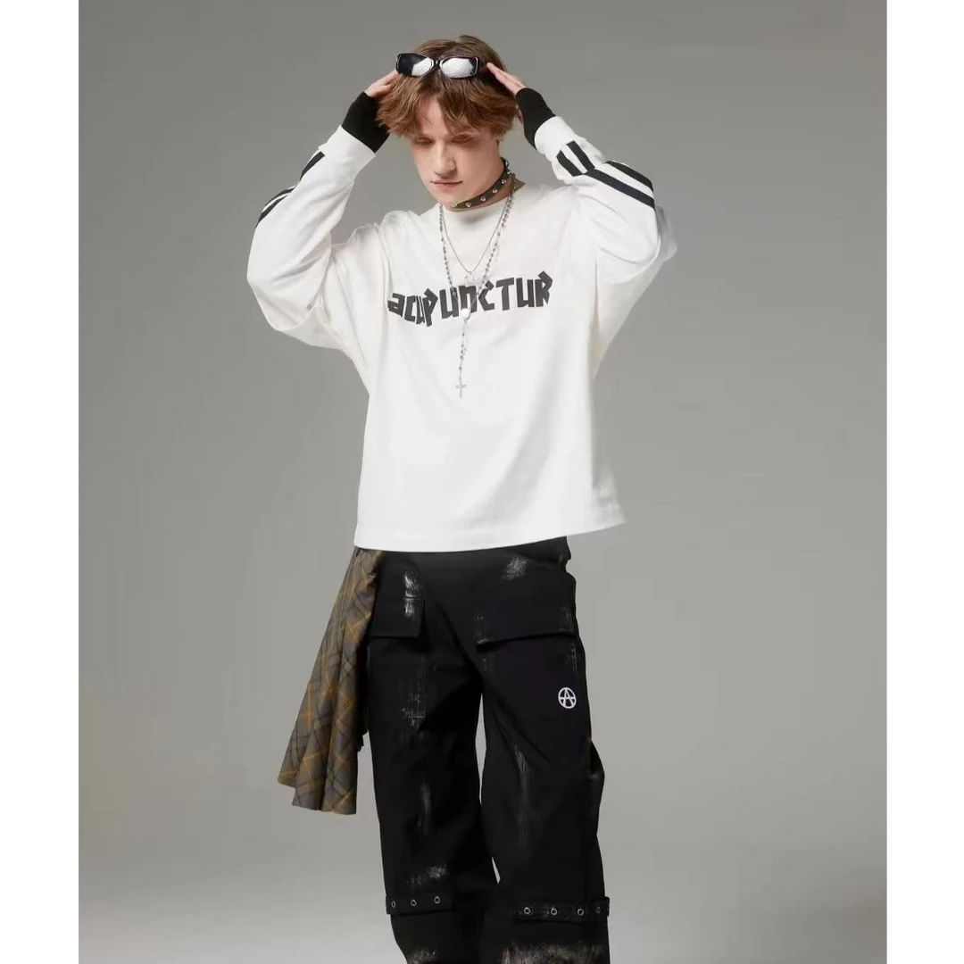 ACU 索罗那防晒100+冰感字母立体硅胶印花宽松T恤-男女同款