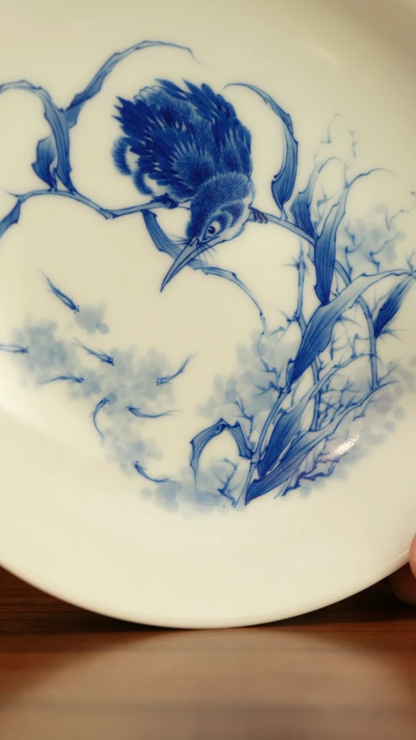 【闪购商品】垂虹万方青花单翠壶承