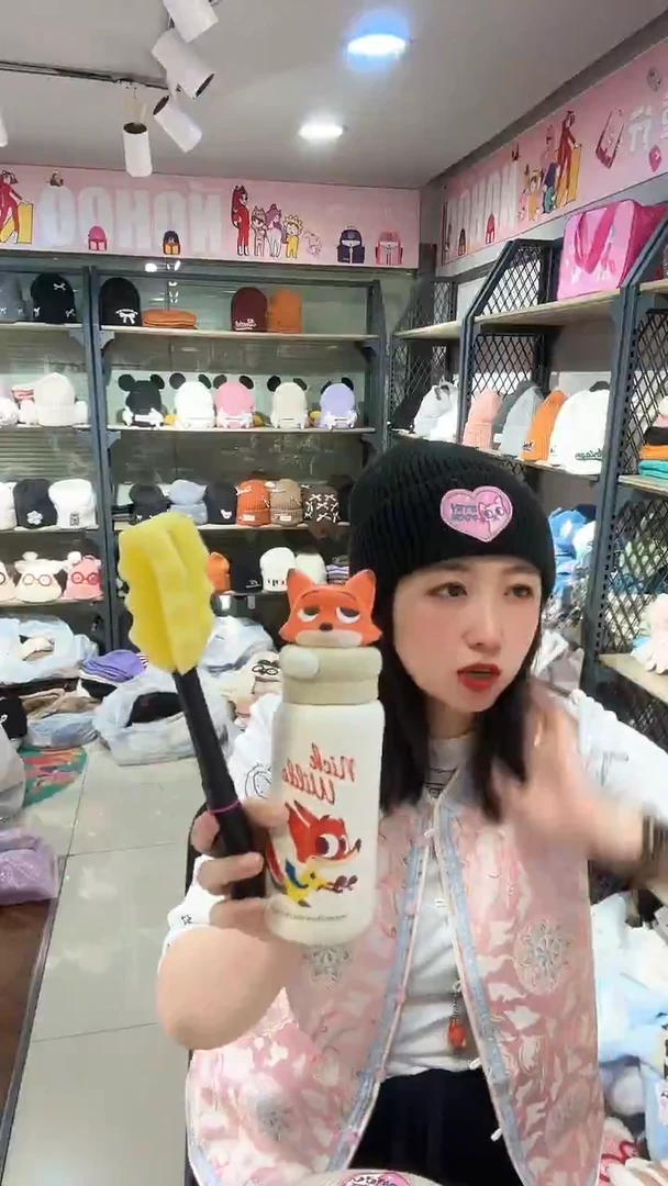 狐狸保温杯  直饮  送杯刷
