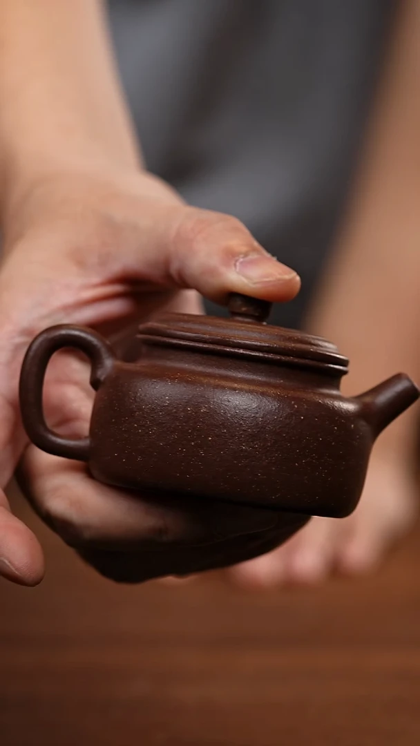 茶壶紫砂小德钟天青泥WG