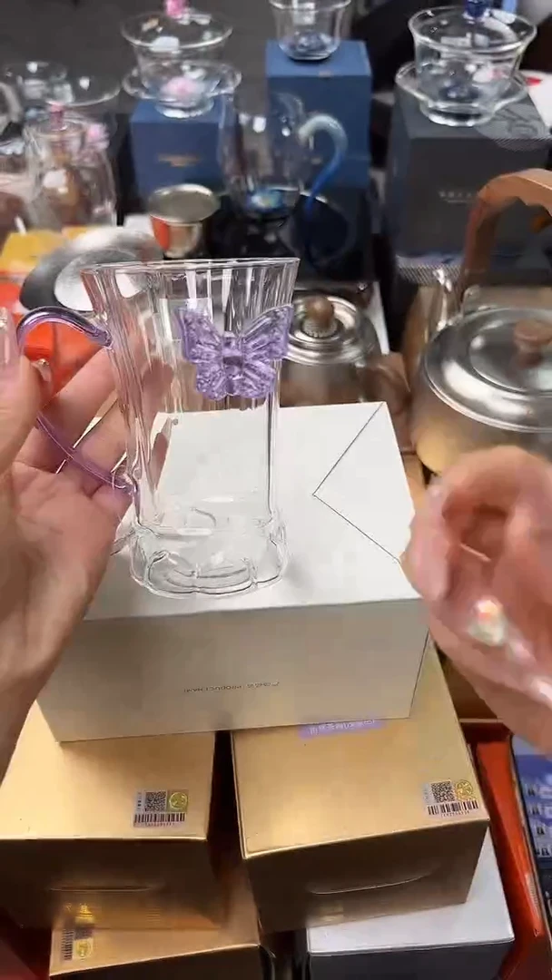 @@禾器晶彩幻蝶杯浅紫